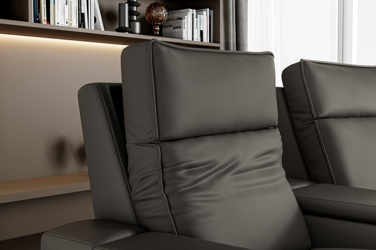 Eloise Leather Curved Theater Seating
