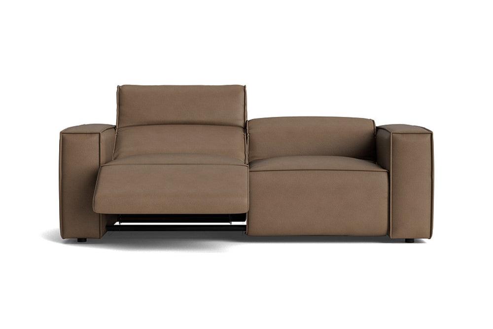 Valencia Emery Leather Recliner Loveseat Sofa, Brown