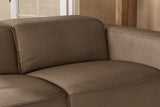 Emery Leather Recliner Sectional Sofa