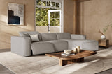 Emery Leather Recliner Sectional Sofa