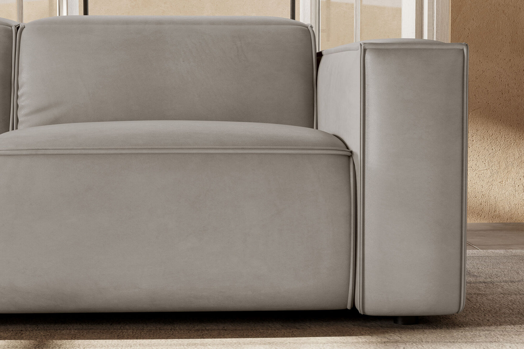 Emery Leather Recliner Sectional Sofa