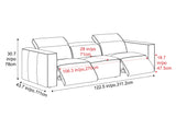 Emery Leather Recliner Sofa
