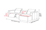 Emery Leather Recliner Sectional Sofa
