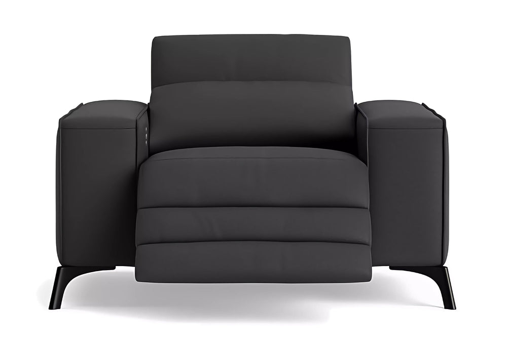 Valencia Esther Top Grain Leather Recliner Seat, Black