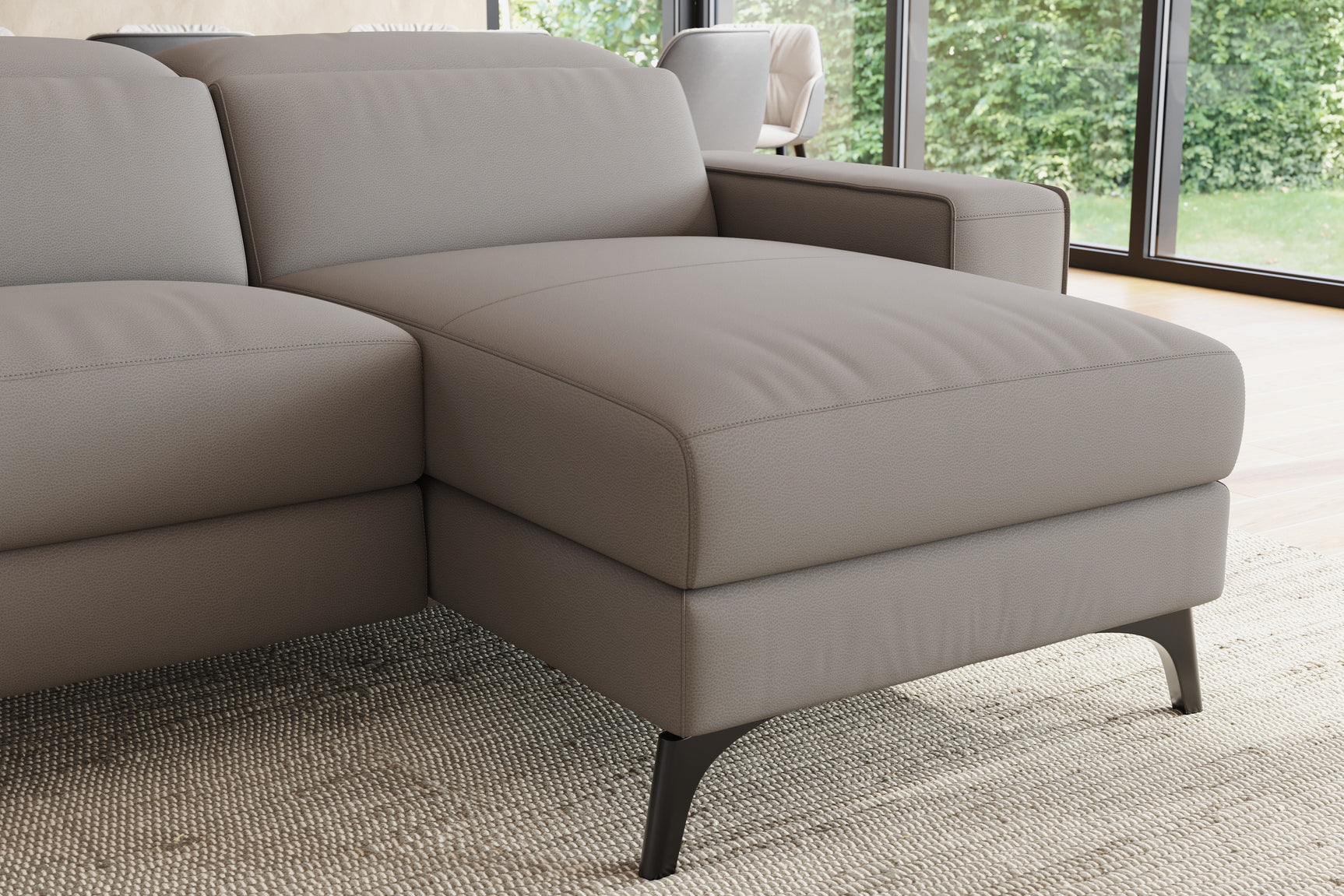 Esther Leather Corner Recliner Sectional Sofa