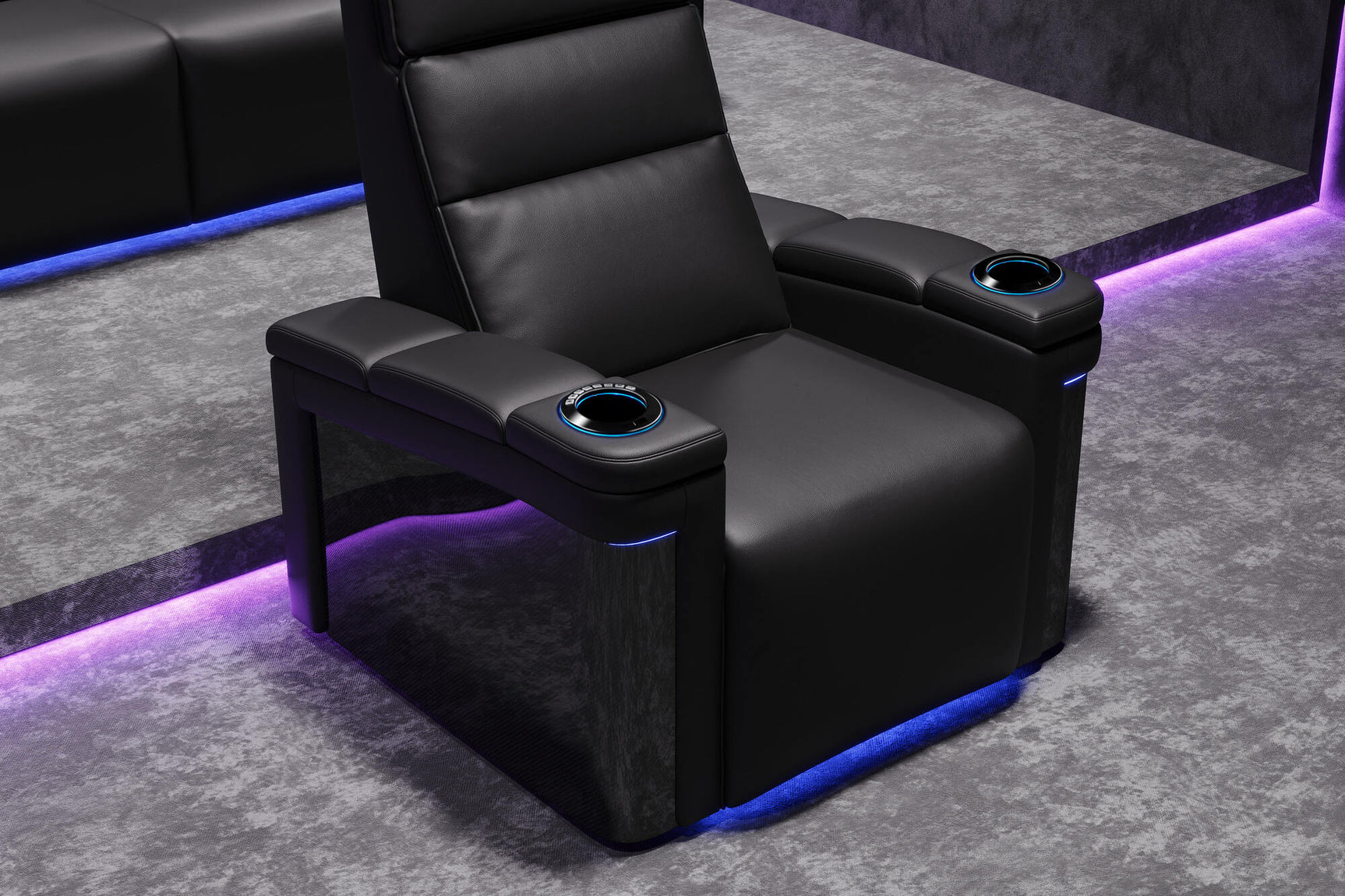 Valencia Monza Carbon Fiber Home Theater Seating