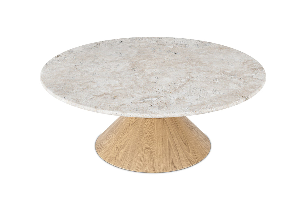 Valencia Filippa Marble Coffee Table, Wood, Patterned