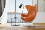 Valencia Finola Top Grain Leather Accent Chair, Brown Color