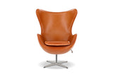 Valencia Finola Top Grain Leather Accent Chair, Brown Color