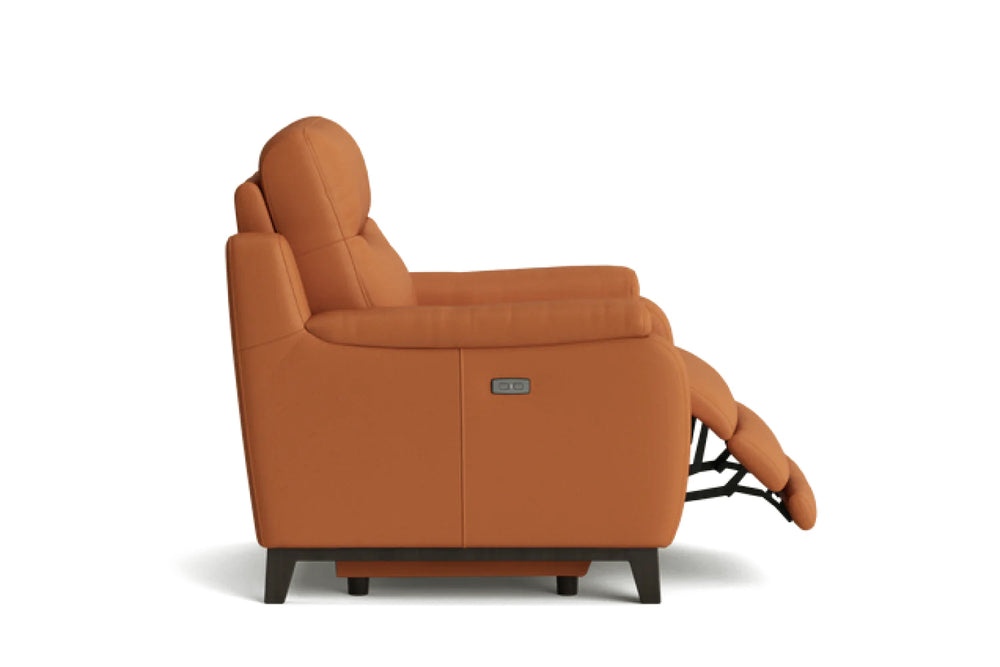 Valencia George Top Grain Leather Recliner Seat, Cognac