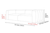 Graz Leather Sofa
