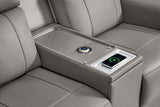 Harbour Immersive Audio Leather Dual Recliner Loveseat Sofa with Heat & Massage & Ventilation
