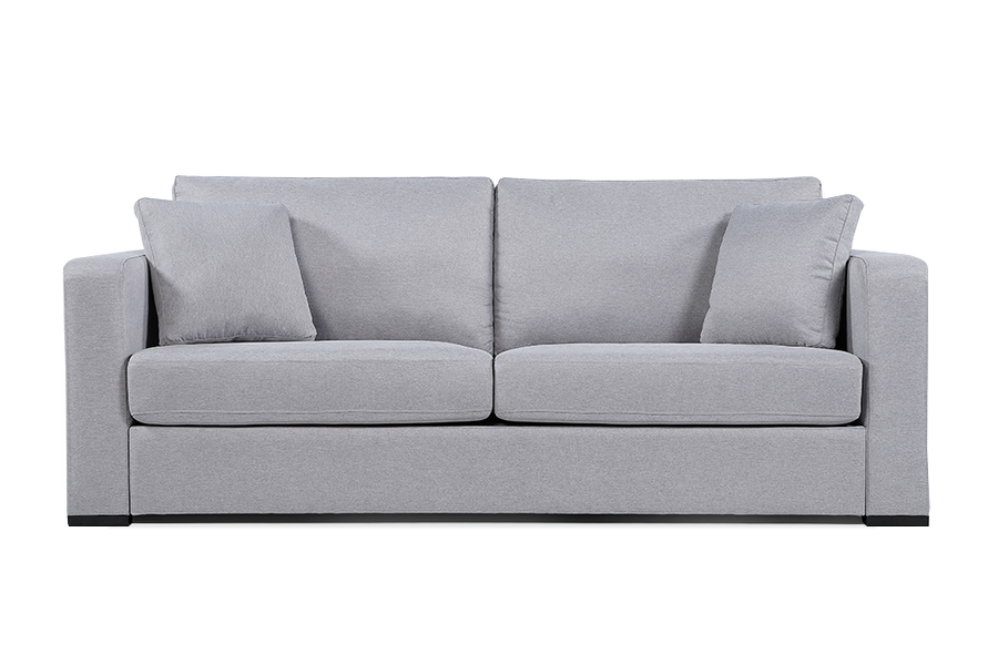 Valencia Harvard Modern Fabric Sofa, Grey