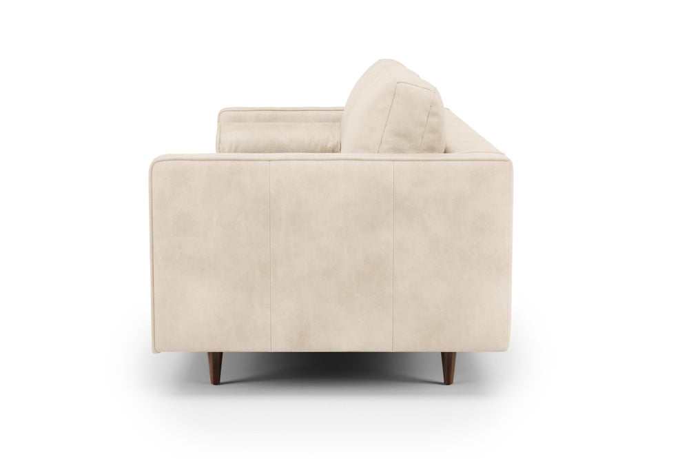 Valencia Isabella Leather Grande Sofa, Charme Beige