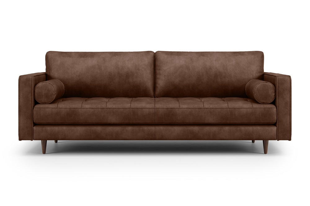 Valencia Isabella Leather Grande Sofa, Charme Chocolate