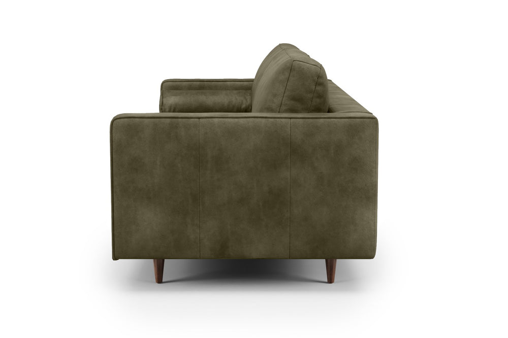 Valencia Isabella Leather Grande Sofa, Charme Dark Green