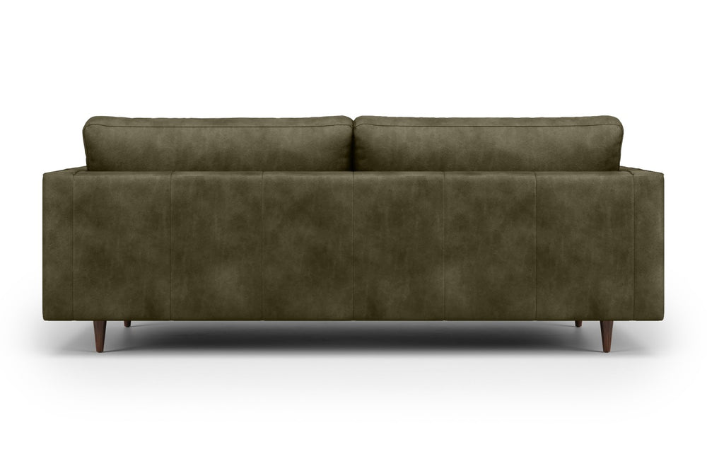 Valencia Isabella Leather Grande Sofa, Charme Dark Green