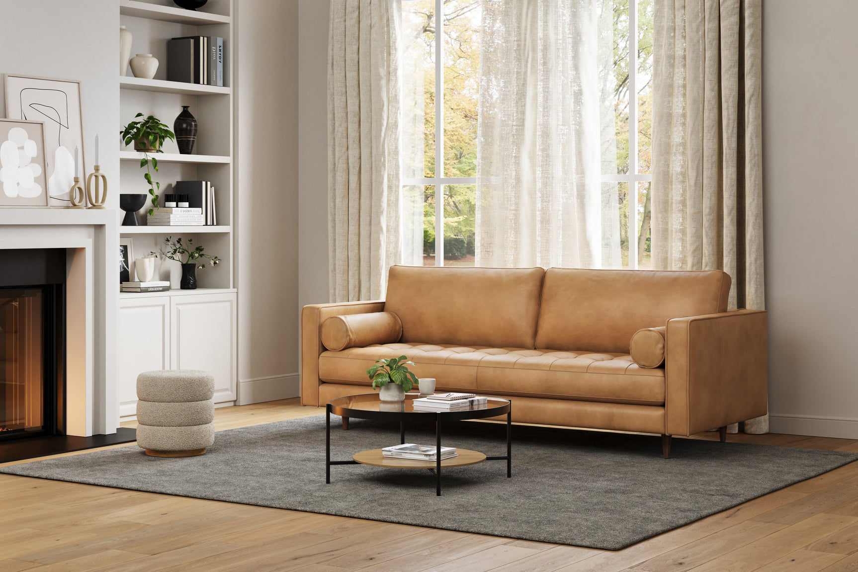 Isabella Leather Sofa
