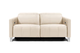 Valencia Isla Modern Top Grain Leather Reclining Sofa,  Loveseat, Beige