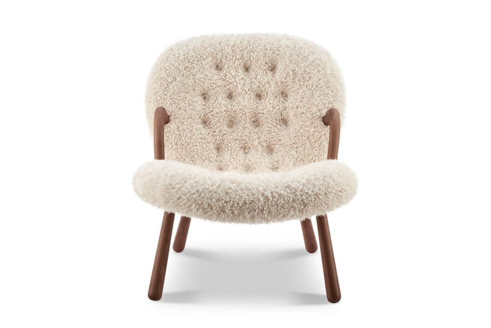 Valencia Nova Faux Sheepskin Accent Chair, Cream Color