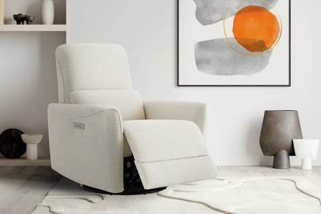 Kirstin Performance Fabric Swivel Recliner Chair
