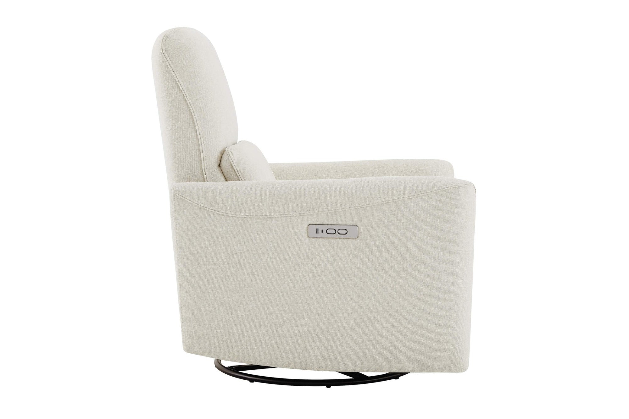 Kirstin Performance Fabric Swivel Recliner Chair