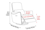 Kirstin Leather Swivel Recliner Chair