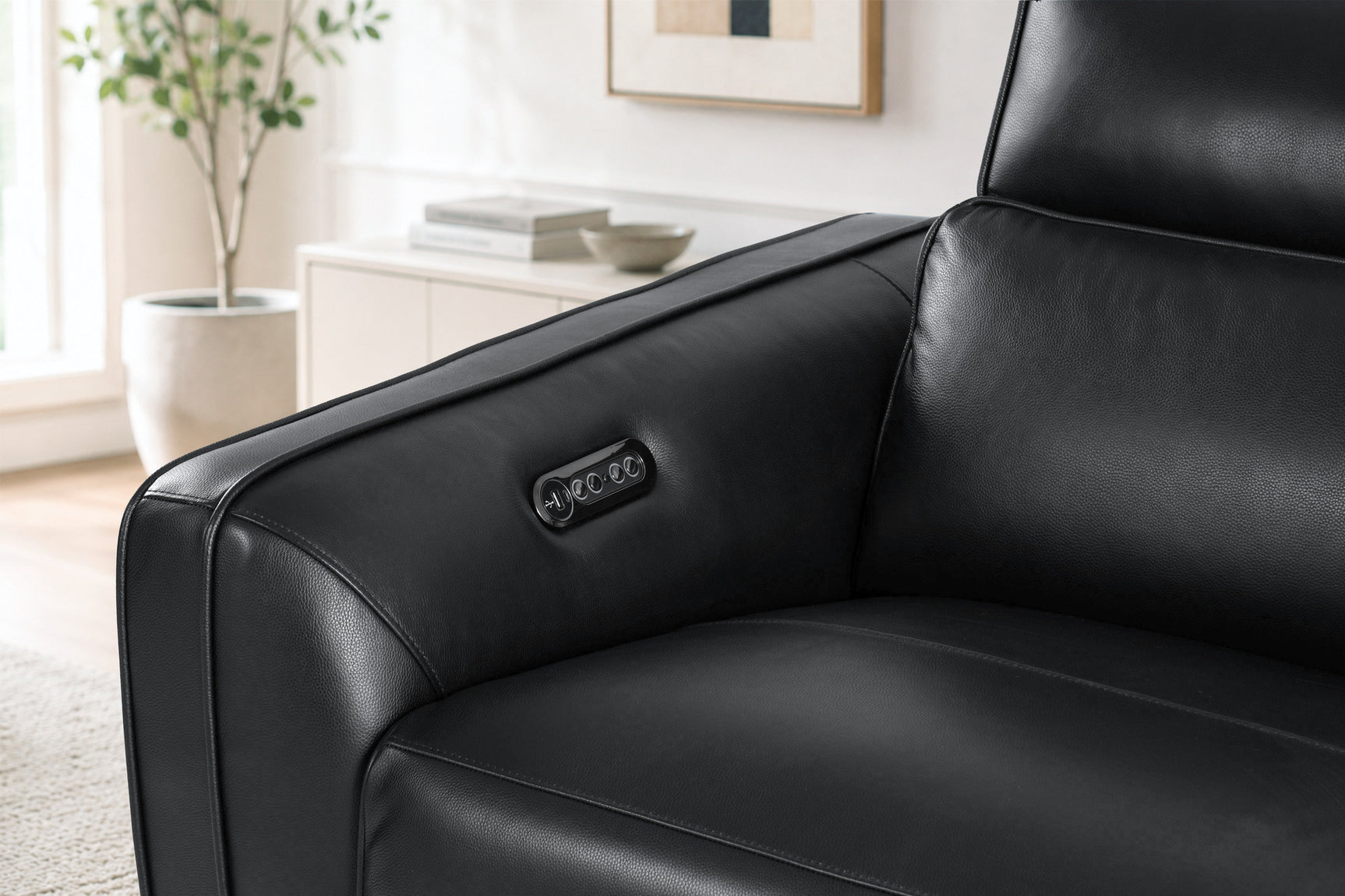 Lesley Leather Recliner Sofa