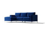 Luna Velour Sectional Sofa