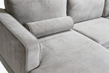 Luna Velour Sectional Sofa