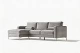 Luna Velour Sectional Sofa