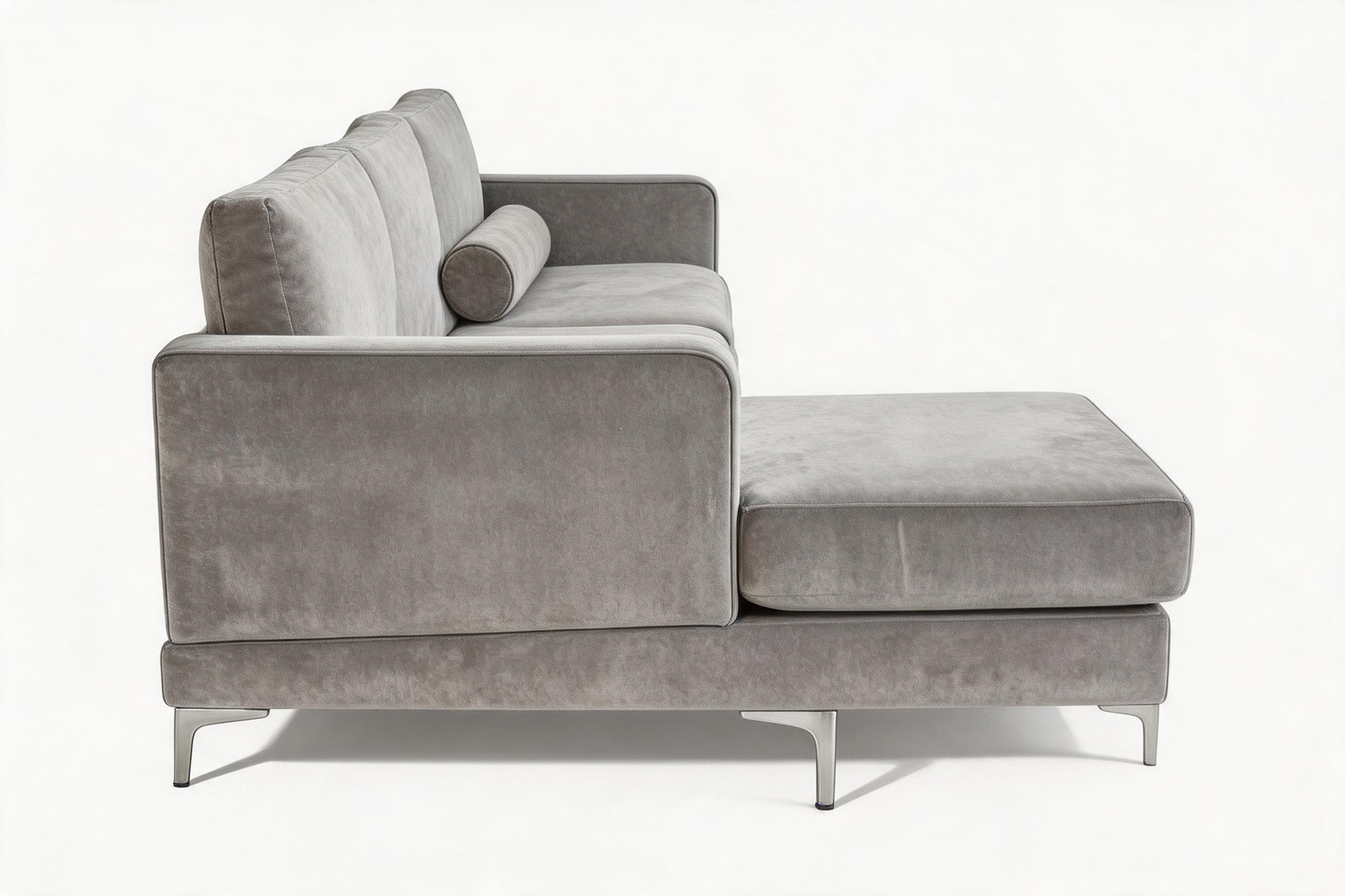Luna Velour Sectional Sofa