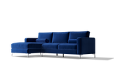 Luna Velour Sectional Sofa