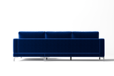 Luna Velour Sectional Sofa