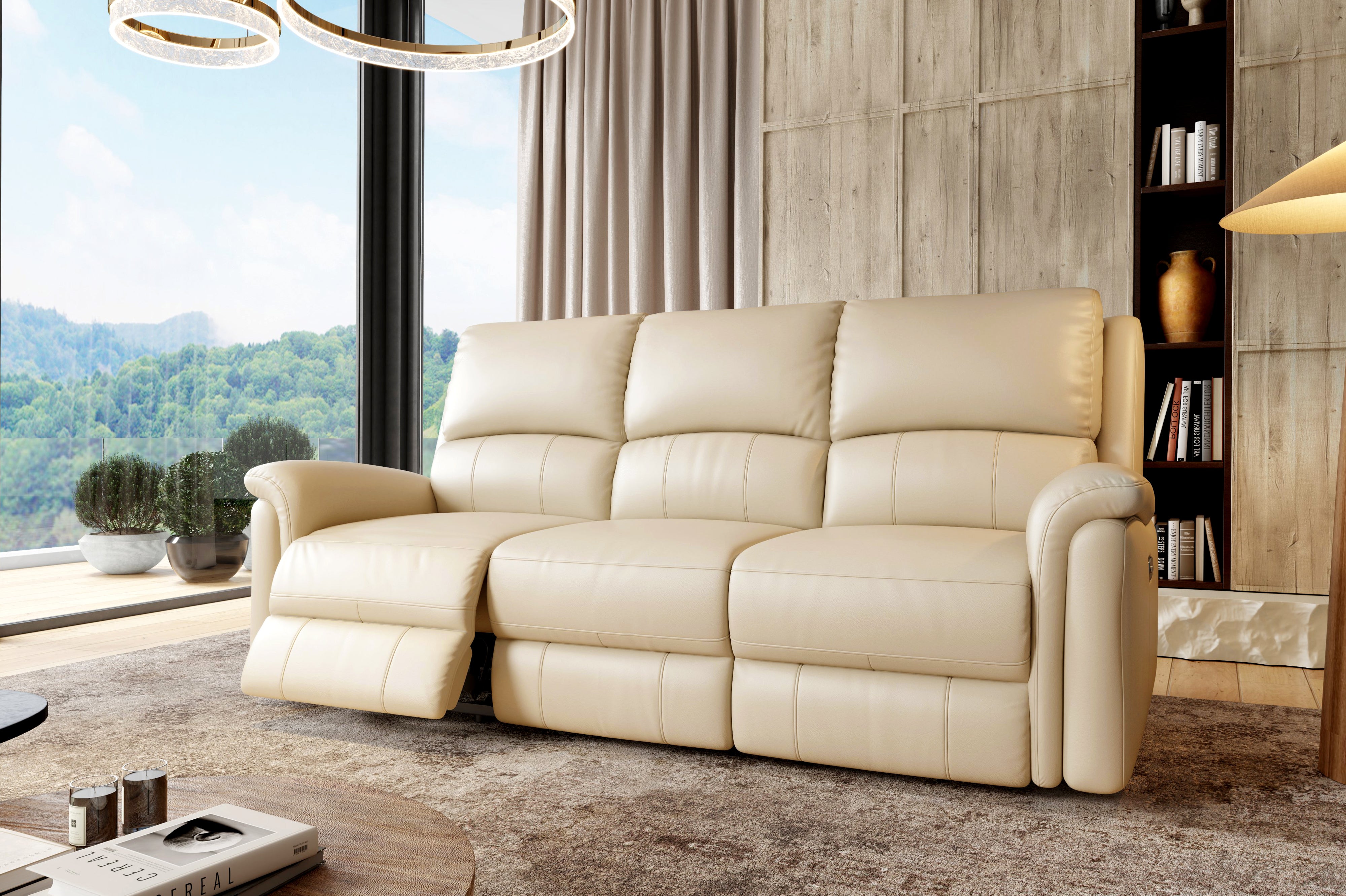 Aleena leather deals power reclining loveseat