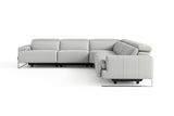 Melania Leather Reclining Corner Sectional Sofa