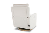 Milo Sheepskin-Finish Fabric Swivel Recliner Chair