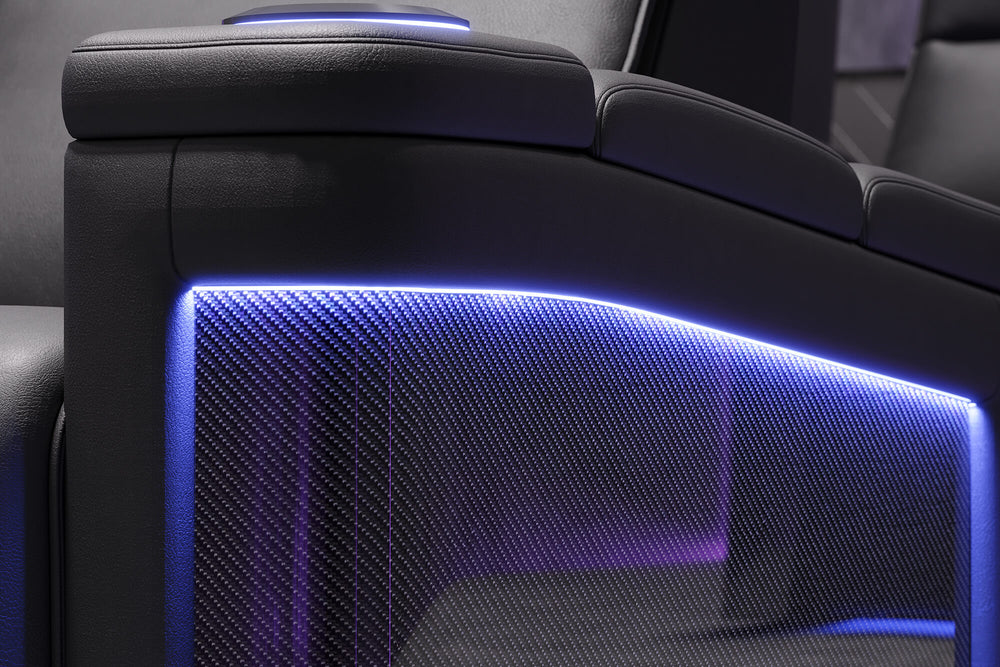 Valencia Monza Carbon Fiber Home Theater Seating