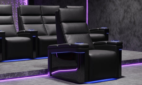 Valencia Monza Carbon Fiber Home Theater Seating