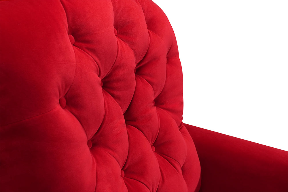 Moulin Velour Recliner Red