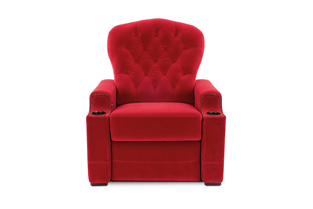 Moulin Velour Recliner Red