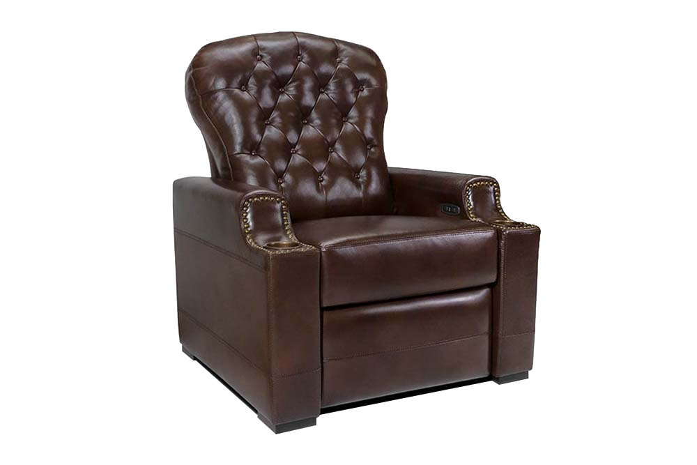 Moulin Leather Recliner Dark Chocolate