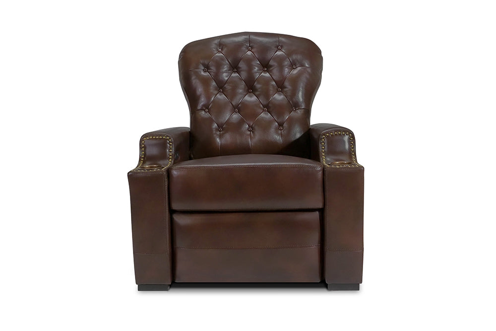 Moulin Leather Recliner Dark Chocolate