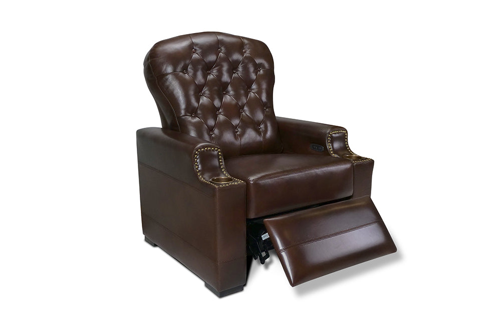 Moulin Leather Recliner Dark Chocolate