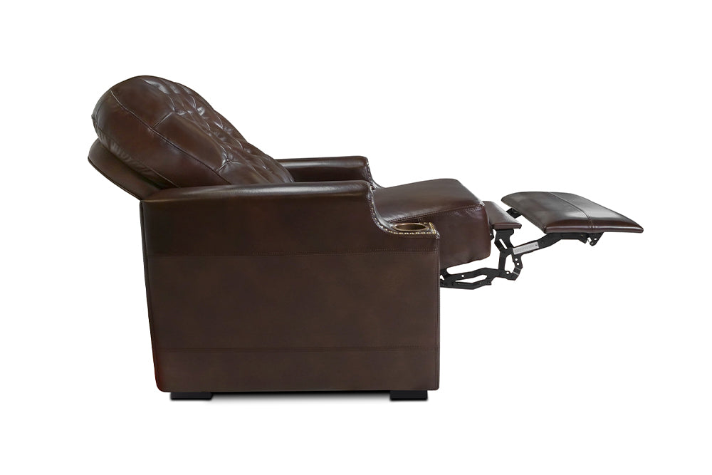 Moulin Leather Recliner Dark Chocolate