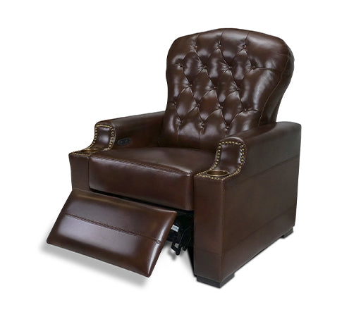 Moulin Leather Recliner Dark Chocolate