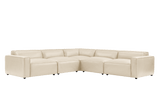 Nathan Leather Modular Corner Sectional Sofa