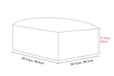 Nathan Leather Ottoman