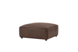 Nathan Leather Ottoman