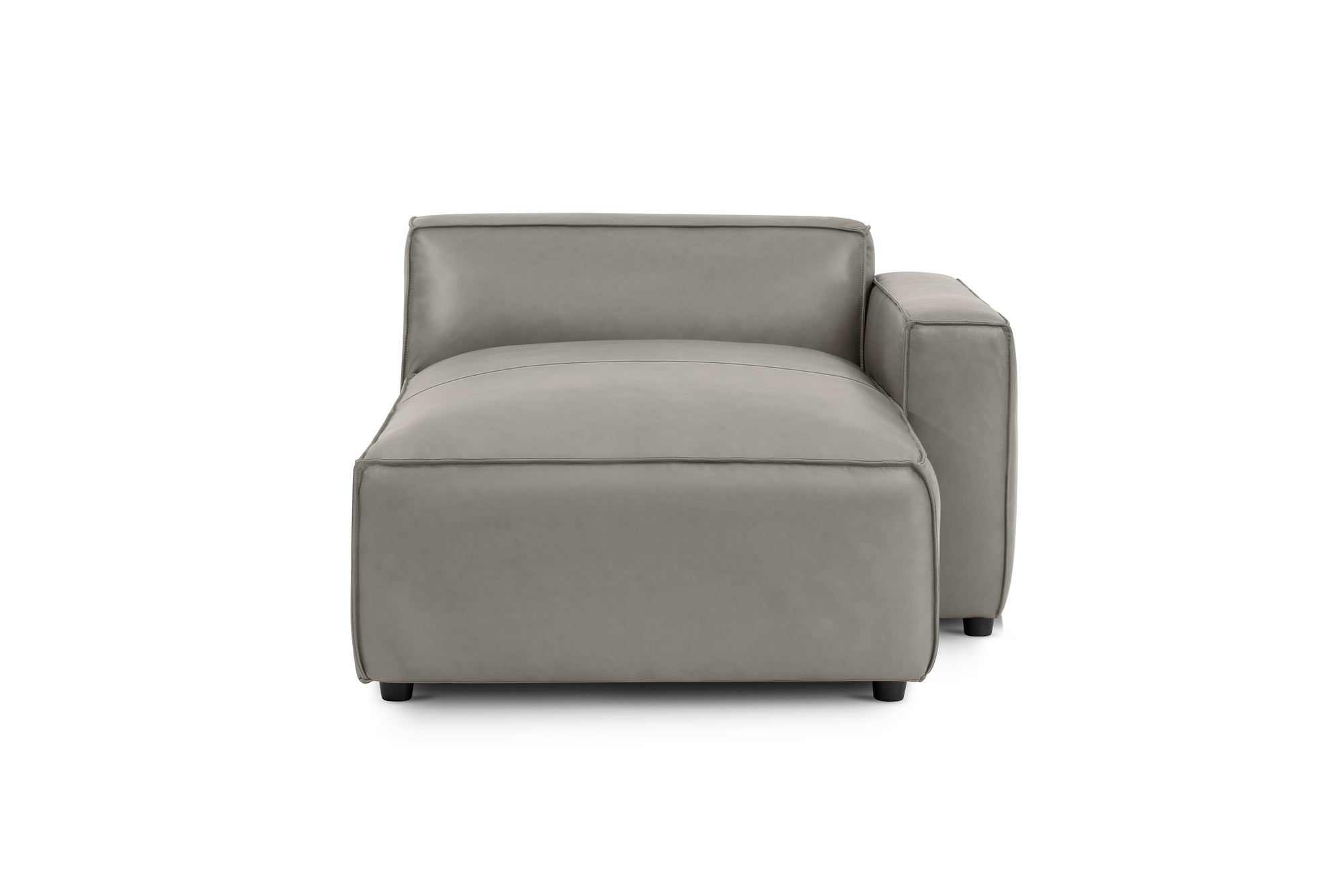 Nathan Leather Right Chaise Sofa Module